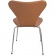 Sæt af 4 Arne Jacobsen Syver stole i cognac classic læder