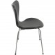 Sæt af 6 Arne Jacobsen Syver stole i sort classic læder