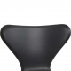 Sæt af 6 Arne Jacobsen Syver stole i sort classic læder