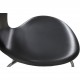 Sæt af 6 Arne Jacobsen Syver stole i sort classic læder