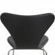 Sæt af 6 Arne Jacobsen Syver stole i sort classic læder