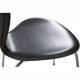 Sæt af 6 Arne Jacobsen Syver stole i sort classic læder