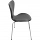 Sæt af 6 Arne Jacobsen Syver stole i sort classic læder