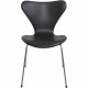Sæt af 6 Arne Jacobsen Syver stole i sort classic læder