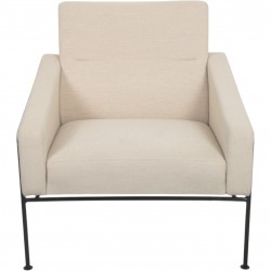 Arne Jacobsen 3301 Lufthavnsstol i beige stof 1970'erne