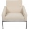 Arne Jacobsen 3301 Lufthavnsstol i beige stof 1970'erne