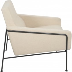Arne Jacobsen 3301 Lufthavnsstol i beige stof 1970'erne