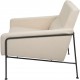 Arne Jacobsen 3301 Lufthavnsstol i beige stof 1970'erne