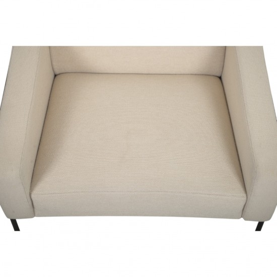 Arne Jacobsen 3301 Lufthavnsstol i beige stof 1970'erne
