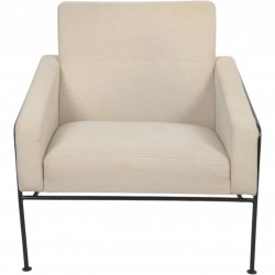 Arne Jacobsen 3301 Lufthavnsstol i beige stof 1970'erne