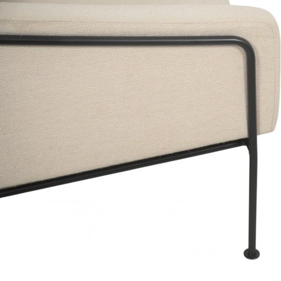Arne Jacobsen 3301 Lufthavnsstol i beige stof 1970'erne