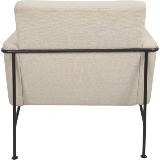 Arne Jacobsen 3301 Lufthavnsstol i beige stof 1970'erne