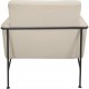 Arne Jacobsen 3301 Lufthavnsstol i beige stof 1970'erne
