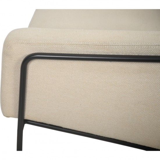 Arne Jacobsen 3301 Lufthavnsstol i beige stof 1970'erne