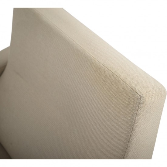 Arne Jacobsen 3301 Lufthavnsstol i beige stof 1970'erne
