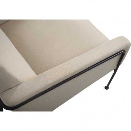 Arne Jacobsen 3301 Lufthavnsstol i beige stof 1970'erne
