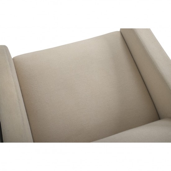 Arne Jacobsen 3301 Lufthavnsstol i beige stof 1970'erne