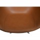 Arne Jacobsen Ægget stol i cognac classic læder 2000'erne