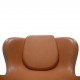 Arne Jacobsen Ægget stol i cognac classic læder 2000'erne