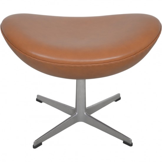 Arne Jacobsen Æggetaburet i cognac classic læder 2022
