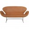 Arne Jacobsen Svane sofa i cognac anilin læder 2001