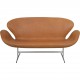 Arne Jacobsen Svane sofa i cognac anilin læder 2001