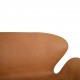 Arne Jacobsen Svane sofa i cognac anilin læder 2001