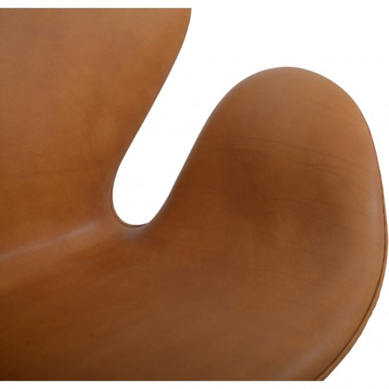Arne Jacobsen Svane sofa i cognac anilin læder 2001