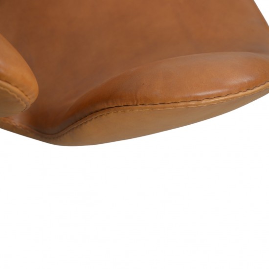Arne Jacobsen Svane sofa i cognac anilin læder 2001