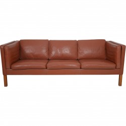 Børge Mogensen 2333 3-personers sofa i cognac læder 1998