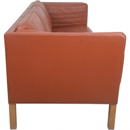 Børge Mogensen 2333 3-personers sofa i cognac læder 1998