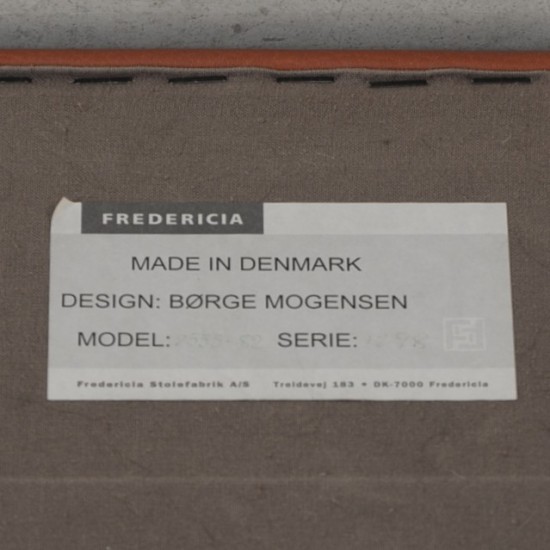 Børge Mogensen 2333 3-personers sofa i cognac læder 1998
