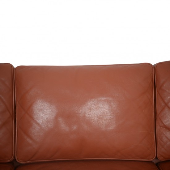 Børge Mogensen 2333 3-personers sofa i cognac læder 1998