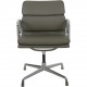 Charles Eames Ea208 stol nybetrukket med olivengrønt læder