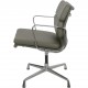 Charles Eames Ea208 stol nybetrukket med olivengrønt læder