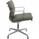 Charles Eames Ea208 stol nybetrukket med olivengrønt læder