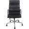 Charles Eames EA219 kontorstol i sort læder 2007