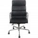 Charles Eames EA219 kontorstol i sort læder 2007