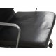 Charles Eames EA219 kontorstol i sort læder 2007