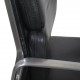 Charles Eames EA219 kontorstol i sort læder 2007