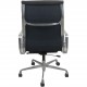 Charles Eames EA219 kontorstol i sort læder 2007