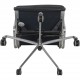 Charles Eames EA219 kontorstol i sort læder 2007