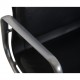 Charles Eames EA219 kontorstol i sort læder 2007