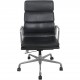 Charles Eames EA219 kontorstol i sort læder 2007