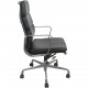 Charles Eames EA219 kontorstol i sort læder 2007