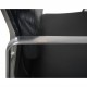 Charles Eames EA219 kontorstol i sort læder 2007