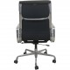Charles Eames EA219 kontorstol i sort læder 2007