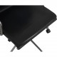 Charles Eames EA219 kontorstol i sort læder 2007