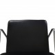 Charles Eames EA219 kontorstol i sort læder 2007