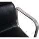 Charles Eames EA219 kontorstol i sort læder 2007
